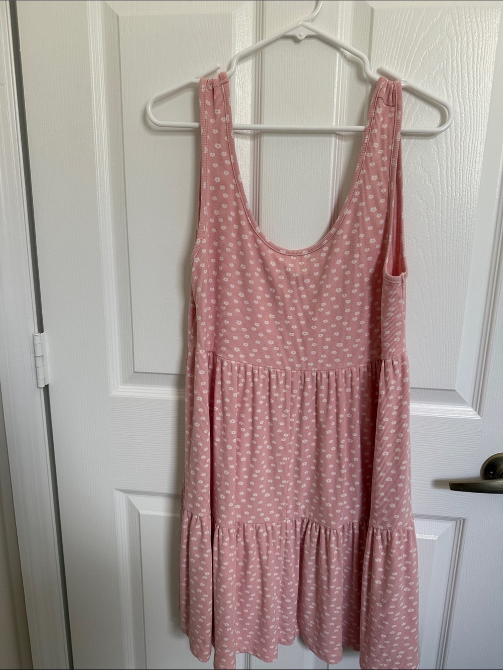 Pink Floral loose baby doll style  Dress